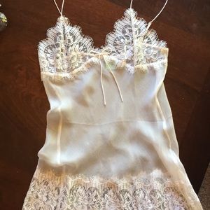 Silk White Chemise- NWOT